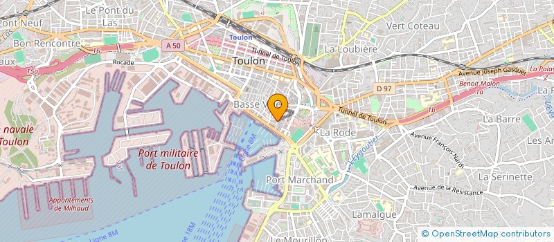 localisation de l'entreprise SCI D.N.K.  TOULON