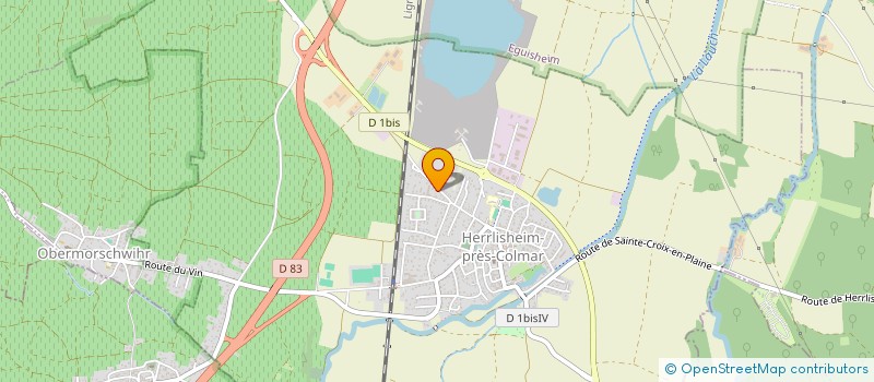 localisation de l'entreprise SCI D.N.M.  HERRLISHEIM-PRES-COLMAR