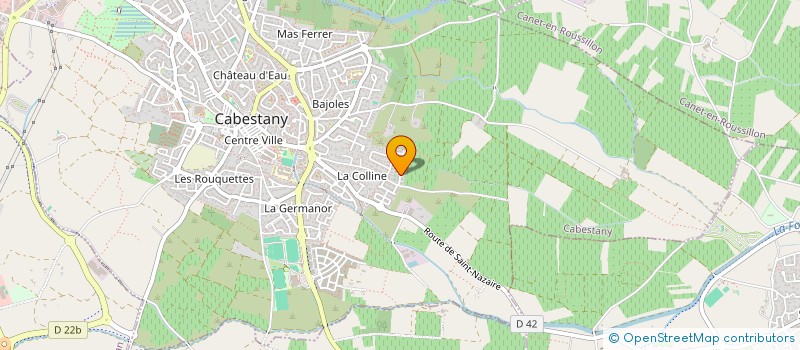 localisation de l'entreprise SCI D.N.P.  CABESTANY