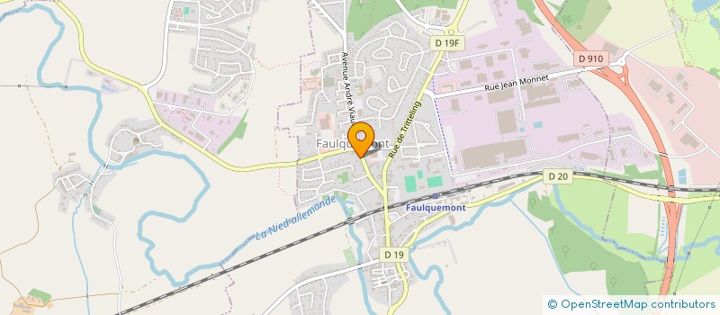 localisation de l'entreprise SCI D.O.D.E  FAULQUEMONT