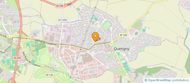 localisation de l'entreprise SCI D O S à QUETIGNY