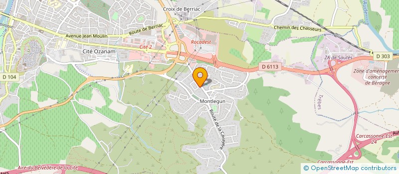 localisation de l'entreprise SCI D'OASIS à CARCASSONNE
