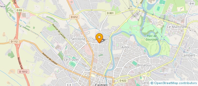 localisation de l'entreprise SCI D'OCCITANIE  CASTRES