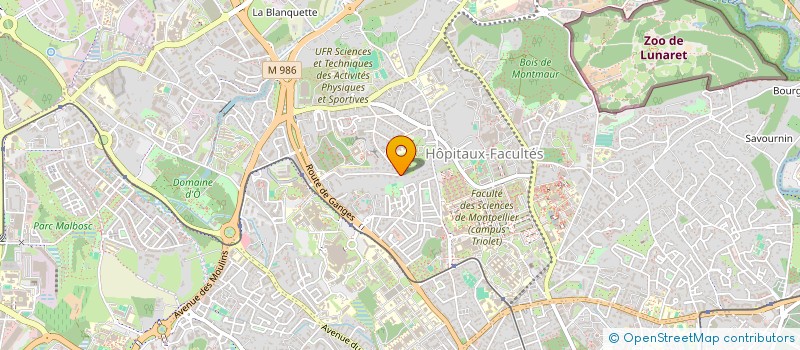 localisation de l'entreprise SCI D'OCCITANIE à MONTPELLIER