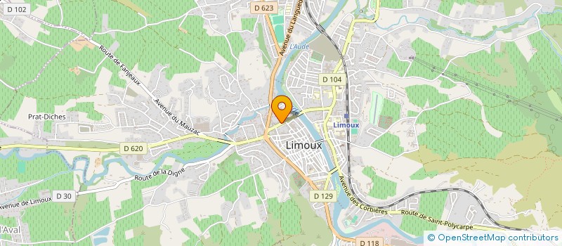 localisation de l'entreprise SCI D'OCCITANIE à LIMOUX