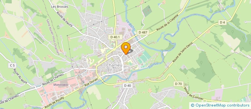 localisation de l'entreprise SCI D'OINGT  CHARLIEU