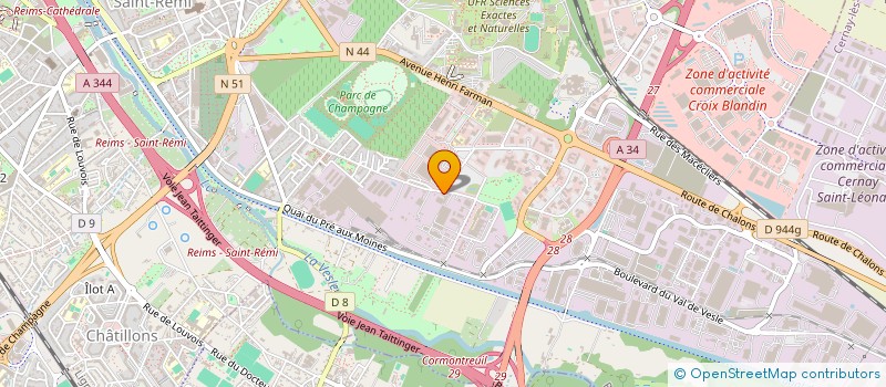 localisation de l'entreprise SCI D'OLIVEIRA 2  GUEUX