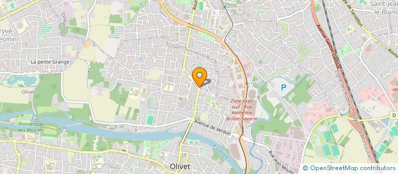 localisation de l'entreprise SCI D OLIVET à OLIVET