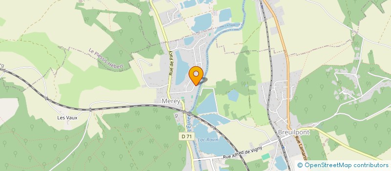 localisation de l'entreprise SCI D'OLYMPE  MEREY