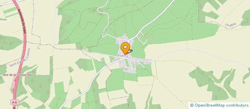 localisation de l'entreprise SCI D'OMBELLE  PREHY