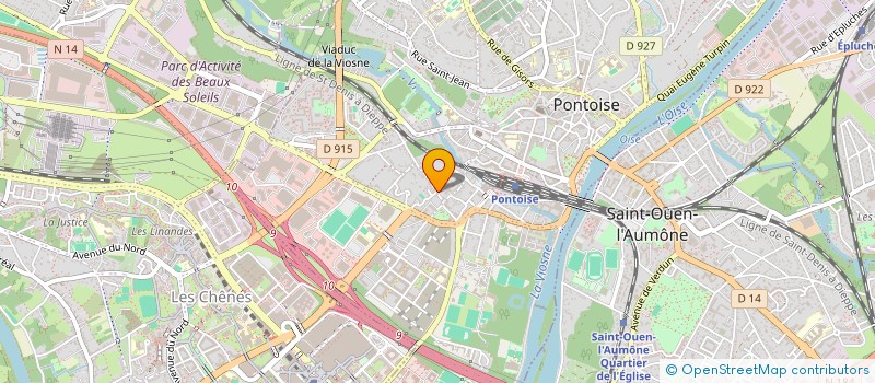 localisation de l'entreprise SCI D'OPHTALMOLOGIE J.F.  PONTOISE