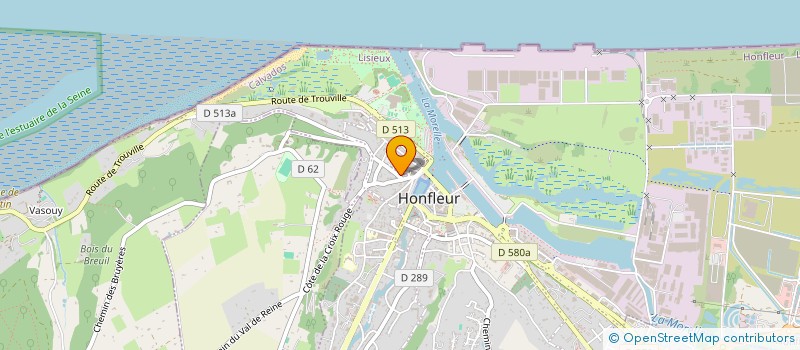 localisation de l'entreprise SCI D'OR à HONFLEUR