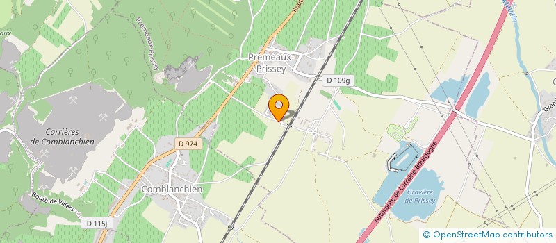 localisation de l'entreprise SCI D'OR ET D'AZUR  PREMEAUX-PRISSEY