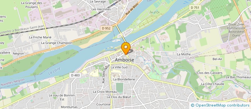 localisation de l'entreprise SCI D ORANGE ET DE LA POSTE  AMBOISE