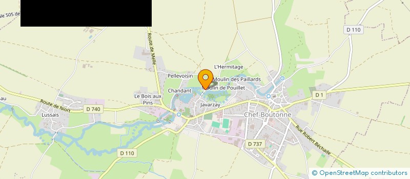 localisation de l'entreprise SCI D'ORE2 -QUAI DE LA LOIRE  CHEF-BOUTONNE