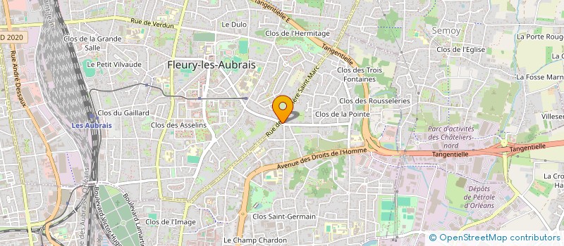 localisation de l'entreprise SCI D'ORENTAY à ORLEANS