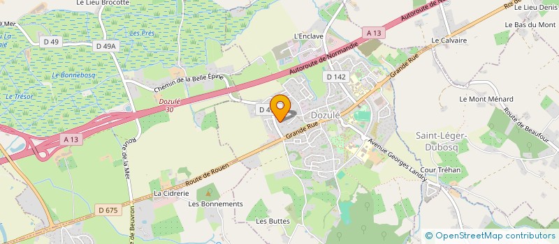 localisation de l'entreprise SCI D OREVAL  DOUVILLE-EN-AUGE