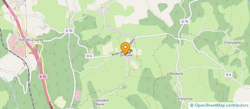 localisation de l'entreprise SCI D ORFEUILLE  ALBARET-SAINTE-MARIE