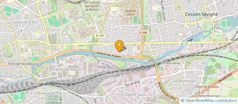 localisation de l'entreprise SCI D'ORGEMONT  CESSON-SEVIGNE