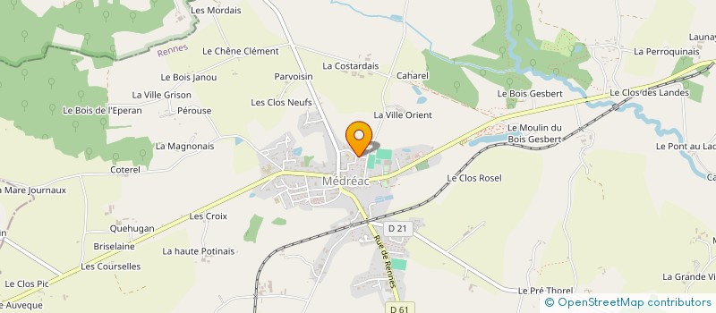 localisation de l'entreprise SCI D'ORGUEN  MEDREAC