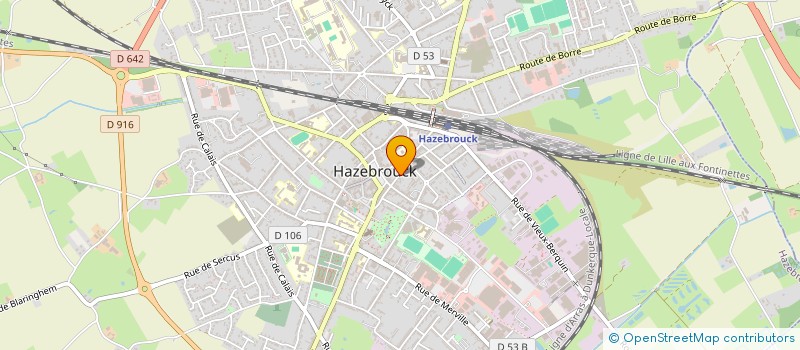 localisation de l'entreprise SCI D ORION  HAZEBROUCK