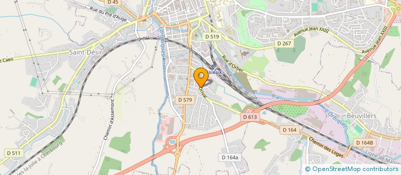 localisation de l'entreprise SCI D'ORIVAL à LISIEUX