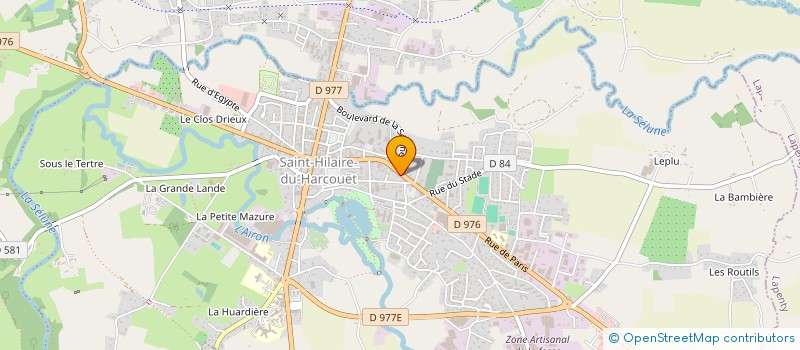 localisation de l'entreprise SCI D'ORLU  SAINT-HILAIRE-DU-HARCOUET