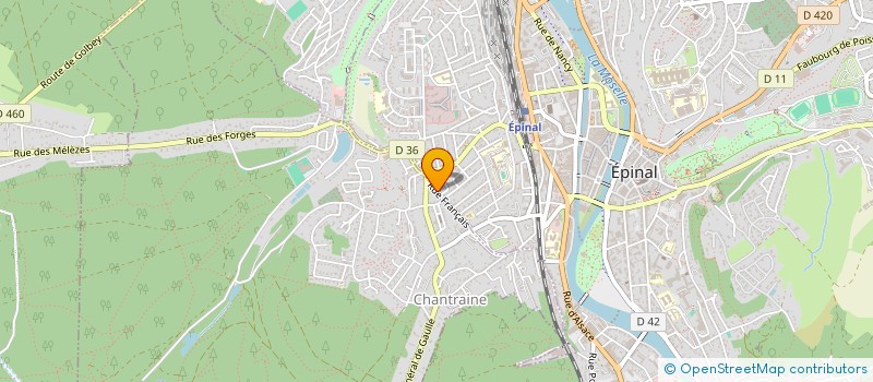 localisation de l'entreprise SCI D'ORON à EPINAL