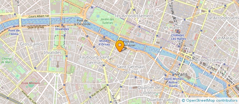 localisation de l'entreprise SCI D'ORSAY à PARIS