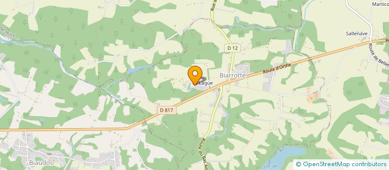 localisation de l'entreprise SCI D'ORTHE  BIARROTTE