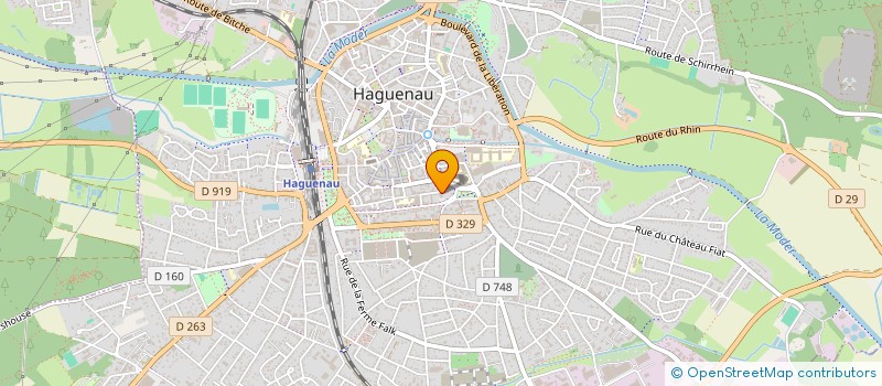 localisation de l'entreprise SCI D'ORTHODONTIE SACHA  HAGUENAU