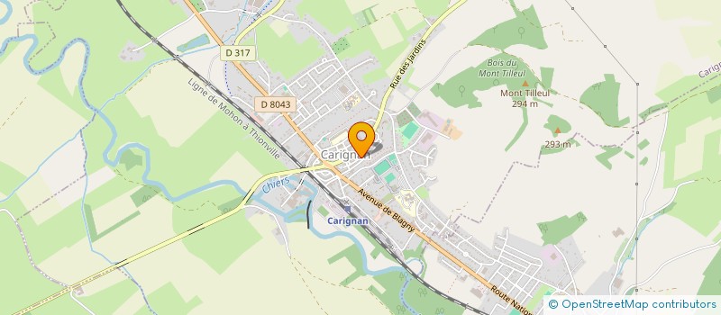 localisation de l'entreprise SCI D'ORVAL  CARIGNAN