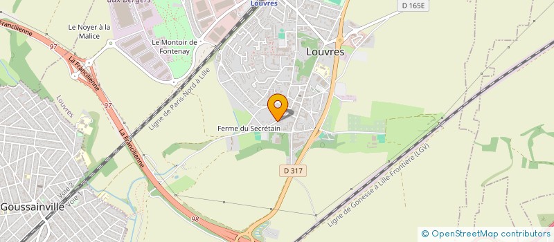 localisation de l'entreprise SCI D'ORVILLE  LOUVRES