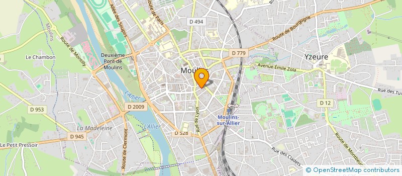 localisation de l'entreprise SCI D ORVILLIERS à MOULINS
