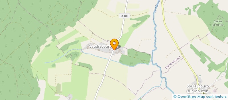 localisation de l'entreprise SCI D'OSCARD à VAUDRECOURT