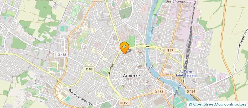 localisation de l'entreprise SCI D'OUANNE à AUXERRE