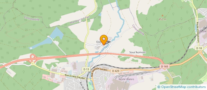 localisation de l'entreprise SCI D'OUTRANCOURT  CONTREXEVILLE