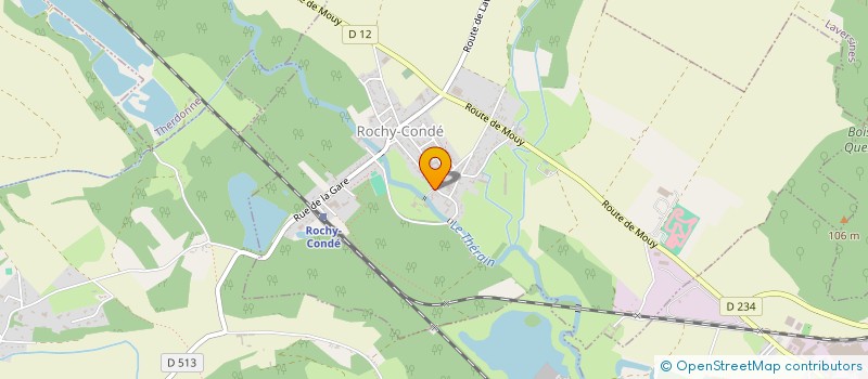 localisation de l'entreprise SCI D'OUTRE L'EAU  ROCHY-CONDE