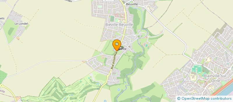 localisation de l'entreprise SCI D OUTREVAL  BIEVILLE-BEUVILLE