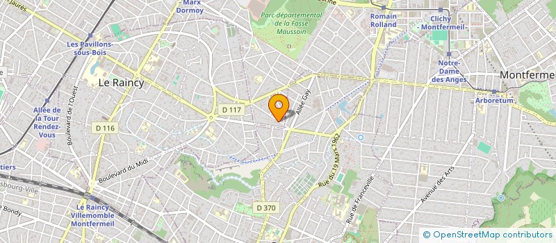 localisation de l'entreprise SCI D OZOIR à CLICHY-SOUS-BOIS