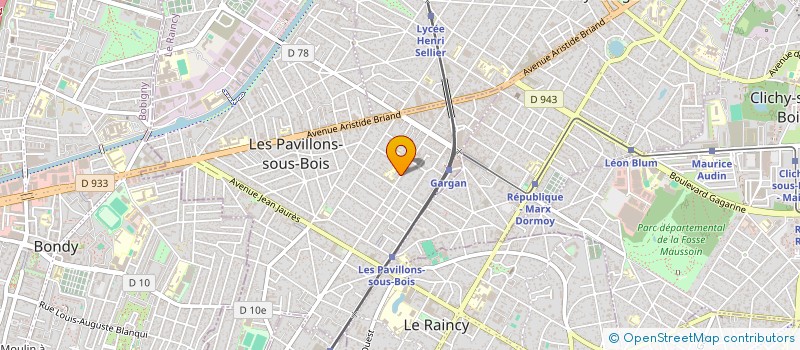 localisation de l'entreprise SCI D & P à LES PAVILLONS-SOUS-BOIS