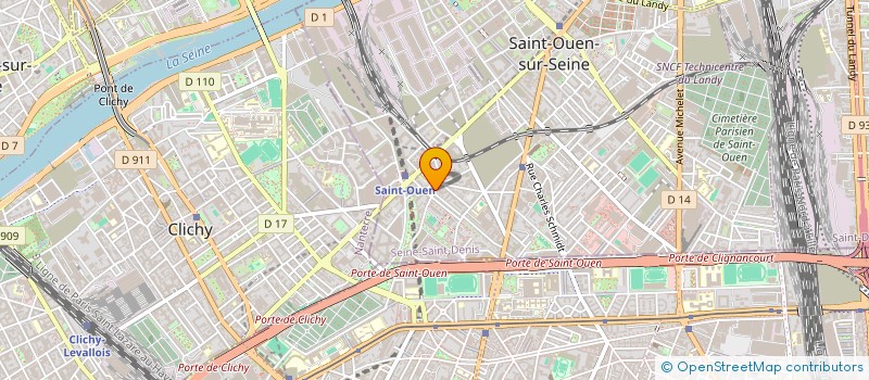 localisation de l'entreprise SCI D.P. ARAGO à SAINT-OUEN-SUR-SEINE