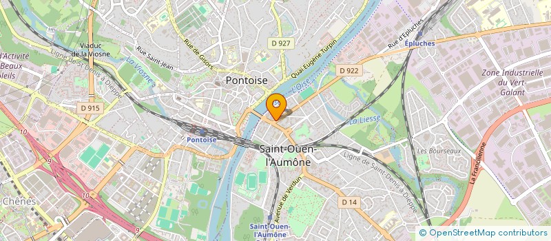 localisation de l'entreprise SCI D.P.B.  SAINT-OUEN-L'AUMONE