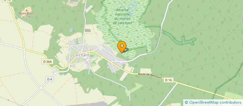 localisation de l'entreprise SCI D.P.C.  LARCHANT