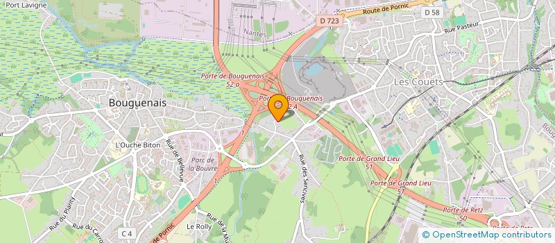 localisation de l'entreprise SCI D.P.E. à BOUGUENAIS