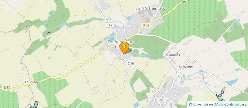 localisation de l'entreprise SCI D.P.J.  LE CONTROIS-EN-SOLOGNE