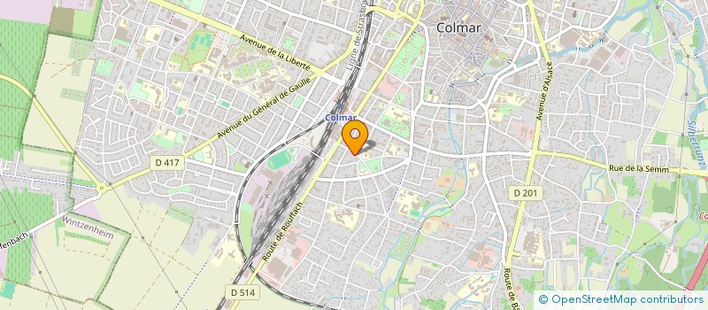 localisation de l'entreprise SCI D.P.K.  COLMAR