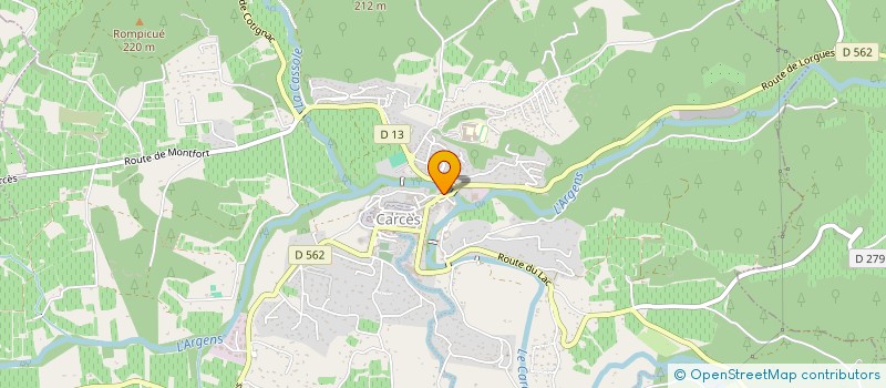localisation de l'entreprise SCI D P L D  CARCES