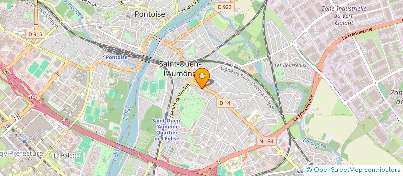 localisation de l'entreprise SCI D.P.M à SAINT-OUEN-L'AUMONE