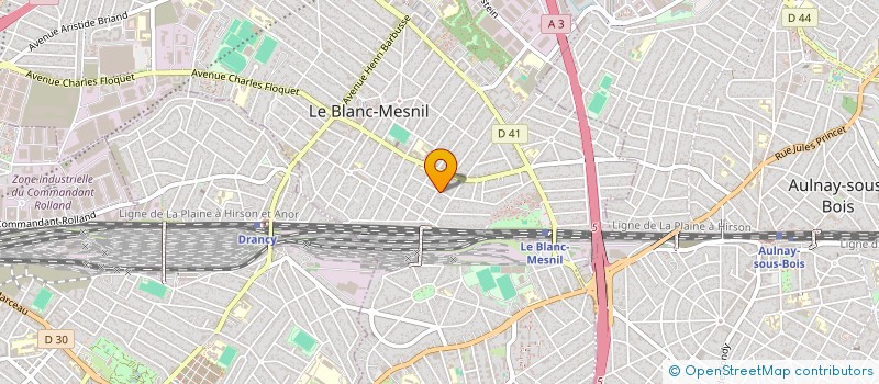 localisation de l'entreprise SCI D.P.MAROC à LE BLANC-MESNIL